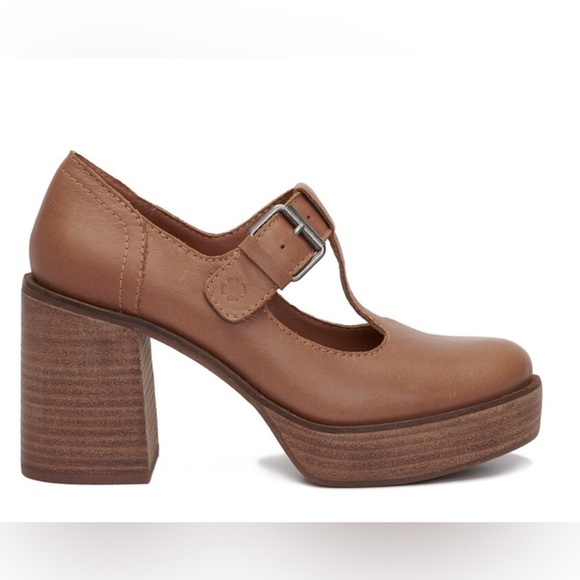Lucky Brand Ominie Platform Pump Brown - Picture 2 of 8